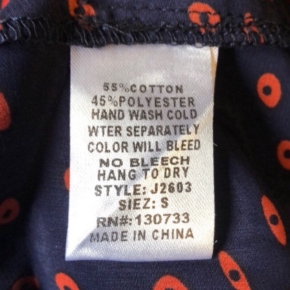 Umgee Polka Dot Print Silky Asymmetrical High Low Mini Skirt Navy Blue Red - Picture 7 of 12